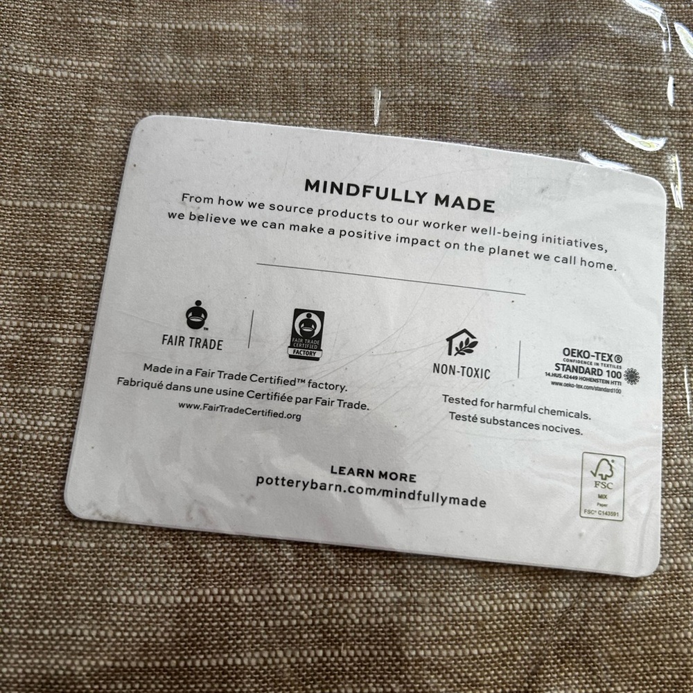 Pottery Barn Emery curtain-Oatmeal - Picture 2 of 4